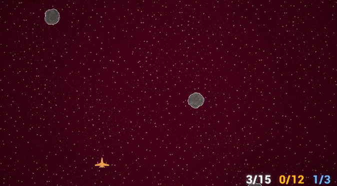 Game Over screen in Asteroid Mining Company, as well as the website page exit button.
