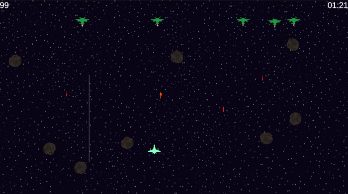 Gameplay screenshot of Arcane Space War