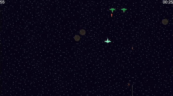 Gameplay screenshot of Arcane Space War