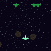 Gameplay image of Arcane Space War.