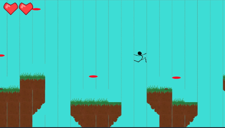Screenshot of a visual bug in Infinite Runner