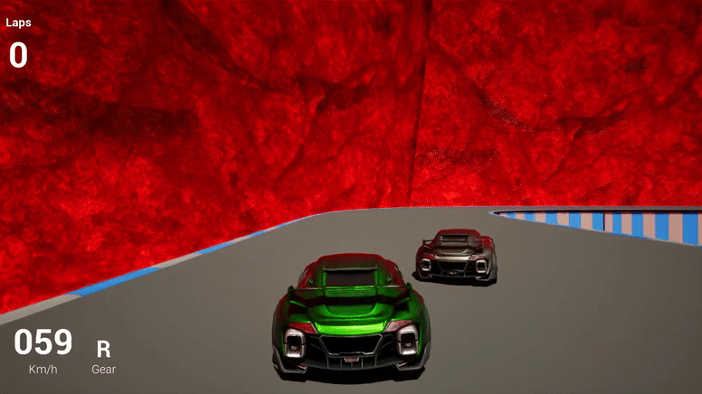 Falling into lava, as well as the placements screen.