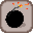 A tile with a bomb on it